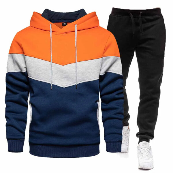 2024 Fashion Men's Tracksuit Sets Hoodie and Pants Women Solid Color Hooded Pullover+Pants Suit Casual Sportswear Sets Male - Image 4