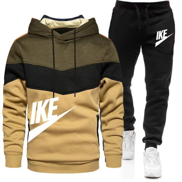 New Men's Autumn Winter Sets Zipper Hoodie+Pants Pieces Casual Tracksuit Male Sportswear Brand Clothing Sweat Suit - Image 6