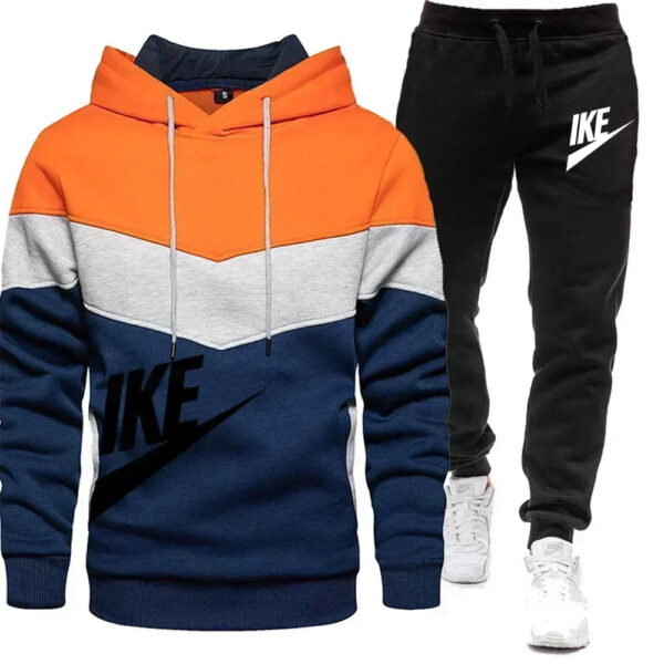 New Men's Autumn Winter Sets Zipper Hoodie+Pants Pieces Casual Tracksuit Male Sportswear Brand Clothing Sweat Suit - Image 7