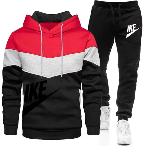 New Men's Autumn Winter Sets Zipper Hoodie+Pants Pieces Casual Tracksuit Male Sportswear Brand Clothing Sweat Suit - Image 8