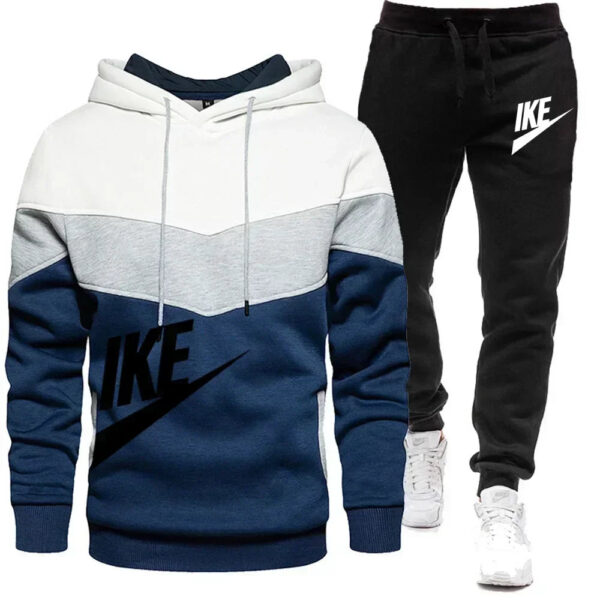 New Men's Autumn Winter Sets Zipper Hoodie+Pants Pieces Casual Tracksuit Male Sportswear Brand Clothing Sweat Suit - Image 10