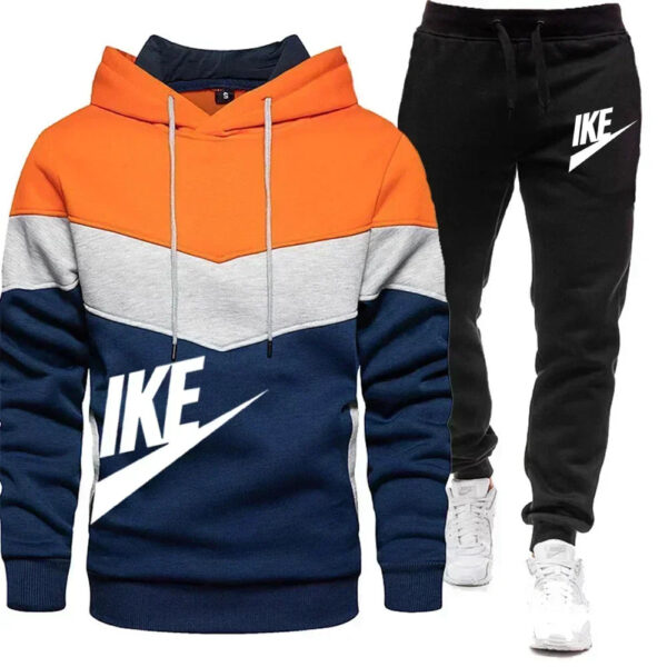 New Men's Autumn Winter Sets Zipper Hoodie+Pants Pieces Casual Tracksuit Male Sportswear Brand Clothing Sweat Suit - Image 5