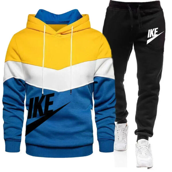 New Men's Autumn Winter Sets Zipper Hoodie+Pants Pieces Casual Tracksuit Male Sportswear Brand Clothing Sweat Suit - Image 9