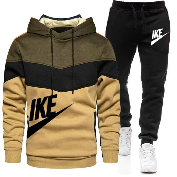 New Men's Autumn Winter Sets Zipper Hoodie+Pants Pieces Casual Tracksuit Male Sportswear Brand Clothing Sweat Suit