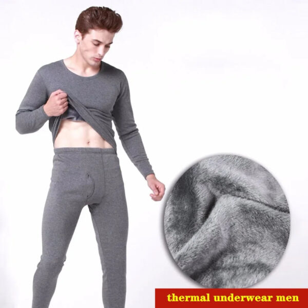 Winter Thermal Underwear Long Johns Men's Keep Warm Tops+Pants Two-piece Set Thick Clothes Comfortable Thermo Underwear Sets