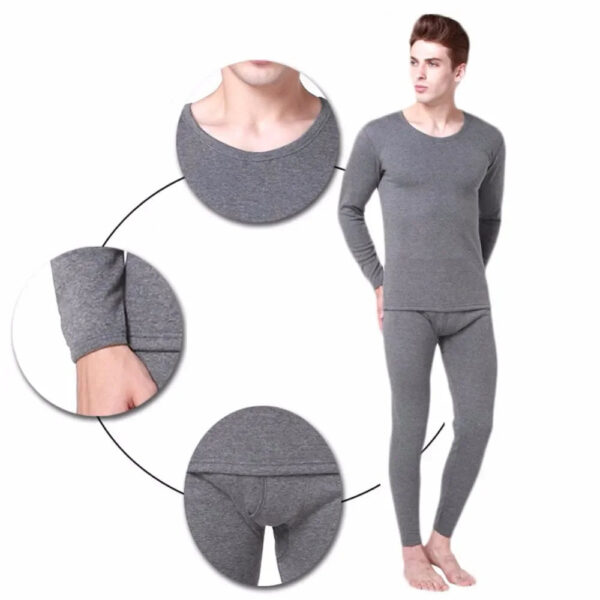 Winter Thermal Underwear Long Johns Men's Keep Warm Tops+Pants Two-piece Set Thick Clothes Comfortable Thermo Underwear Sets - Image 4